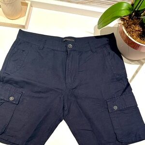 Men's Blue Cargo Shorts